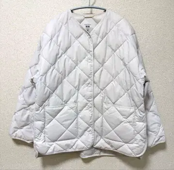 유니클로 퍼프 테크 릴랙스 자켓 30 내추럴