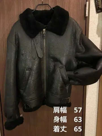 가격 인하 AVIREX B-3 블랙 가죽 자켓