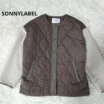 SONNYLABEL 퀼팅 절개 숏 블루종 모카 프리 사이즈