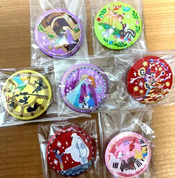 Disney Characters 자수 캔뱃지 비스킷 2