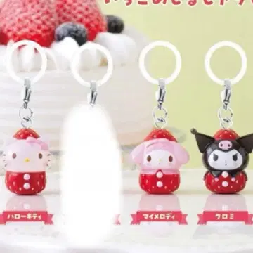 산리오 딸기 표시 액세서리 마이멜로디 쿠로미 헬로키티