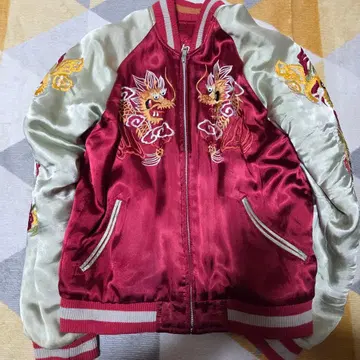 드래곤 자수 레이온 스카잔 지도 화려악단 SCRIPT 사이즈 S