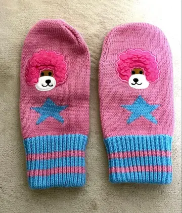 아프로견 미튼 장갑 헤이세이 레트로