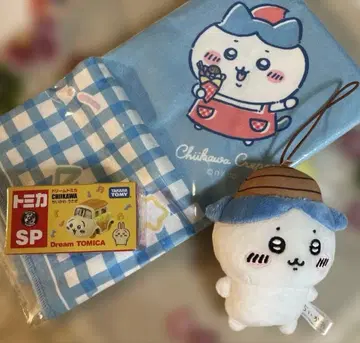 치이카와 3종 세트 치이카와 크레이프 드림 토미카 동동이 모자 마스코트