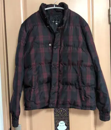 TK MIXPICE 레드 블랙 체크 점퍼 사이즈 3