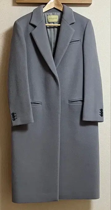 UNITED ARROWS 울 롱 코트 그레이 40