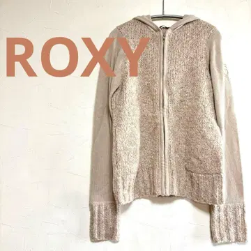 록시 ROXY 후드 부착 베이지 후드티