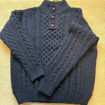 L.L.Bean 네이비 케이블 니트 스웨터 XL