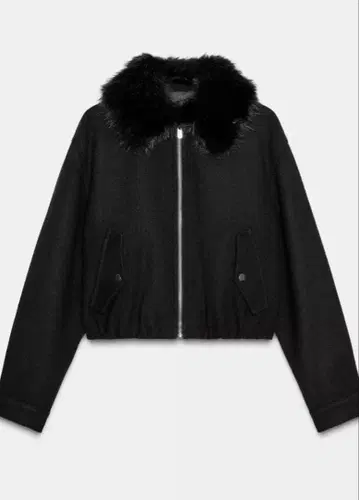 ZARA 인조 모피 자켓