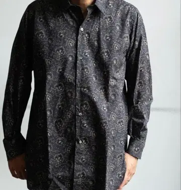 유겐 HEUGN PRINT James 플라워 페이즐리 셔츠