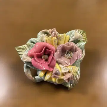 빵 플라워 핸드메이드 브로치