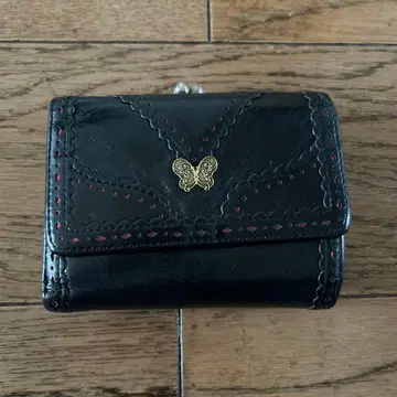 ANNA SUI 3단 폴더형 지갑 블랙