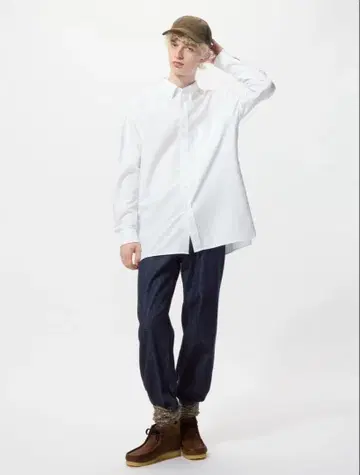 UNIQLO JW ANDERSON 화이트 긴팔 셔츠