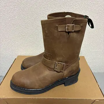 겟어그립 브라운 가죽 엔지니어 부츠 닥터마틴 자매 브랜드 단종