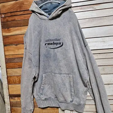 ZARA 염색 가공 맨투맨 후드티 빈티지 남성용 오버 사이즈