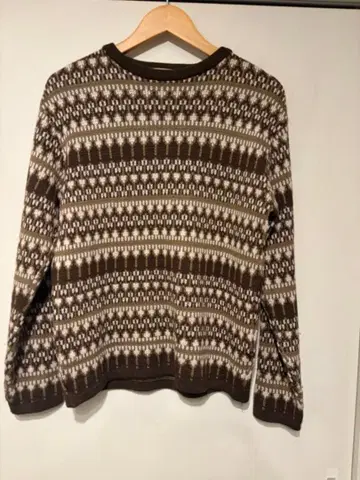 60~70s Jantzen 빈티지 올 패턴 니트 스웨터 L 사이즈