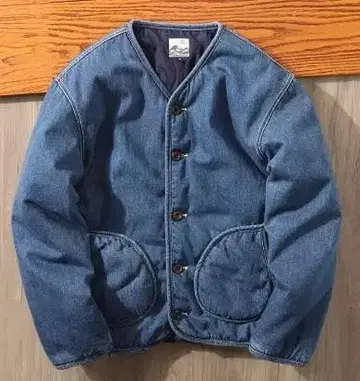 무료배송/미사용 새상품 빅 사이즈/데님 블루 퀼팅 자켓