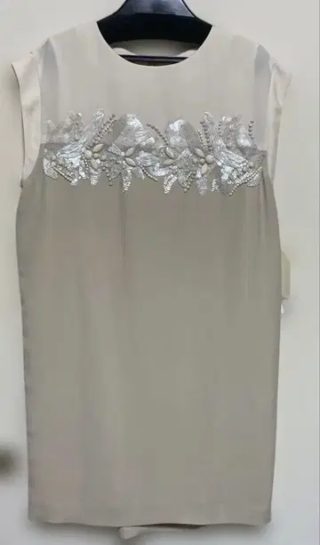 그레이스 콘티넨탈 바이컬러 코쿤 무릎 기장 OP 베이지 36 일본제