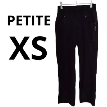 PETITE [ XS ] 블랙 워크 팬츠 카고 팬츠