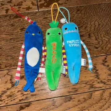 모케케 캐릭터형 스트랩 3종 세트