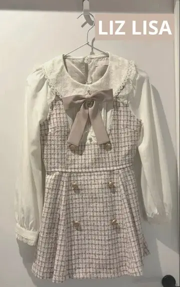 LIZLISA 리즈리사 트위드 셋업 핑크