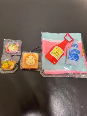 리락쿠마 도시락 스트랩 폭신폭신 빵 스트랩 식빵 로손