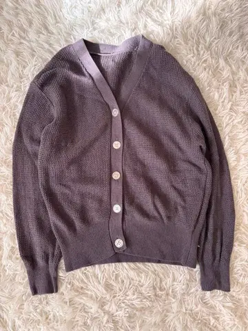 BEAUTY & YOUTH 메쉬 V넥 가디건