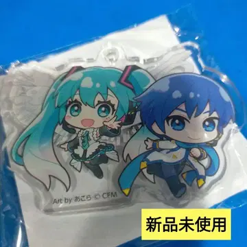 하츠네 미쿠 KAITO 아크릴 키링 로손 16주년 생일 축하제 아코라