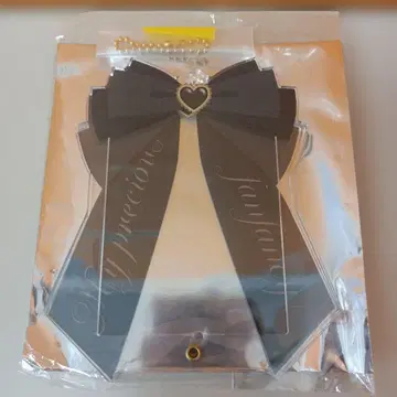 [ 미사용 ] 후쿠야 복권 포토 카드 아크릴 프레임 리본 블랙