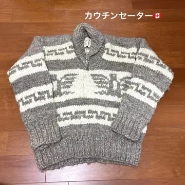 [ 새상품급 ] COWICHAN INDIAN 카우친 스웨터 그레이