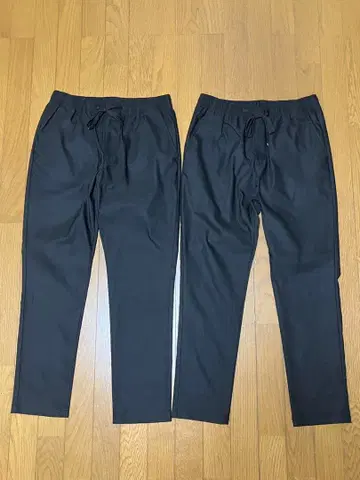 NAVY 슈퍼 스트레치 이지 팬츠 블랙 2개 인심 약 70cm