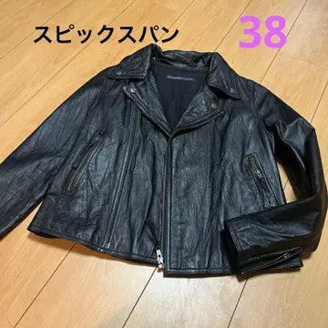 스피크스팬 블랙 가죽 자켓 M 사이즈 38
