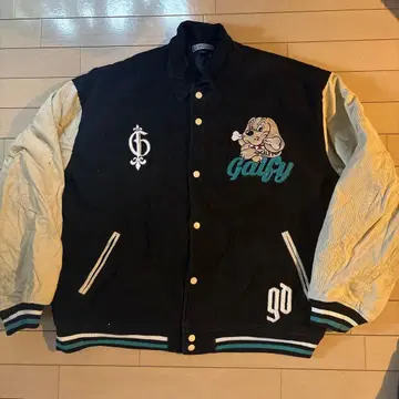 Gafty 바시티 자켓 XL 블랙/베이지