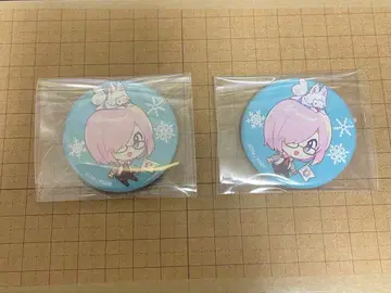 마슈 키리에 라이트 Fate FGO 칼데아 파크 캐러밴 캔뱃지 2개