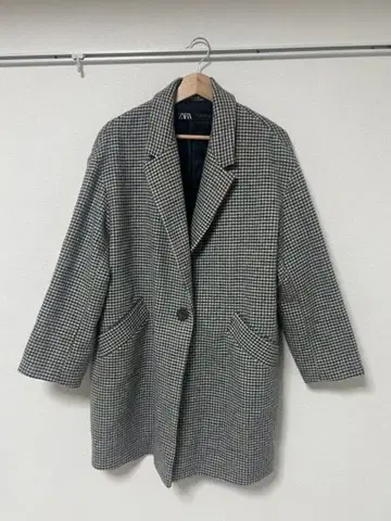ZARA 테일러드 자켓 L 사이즈 체크 무늬