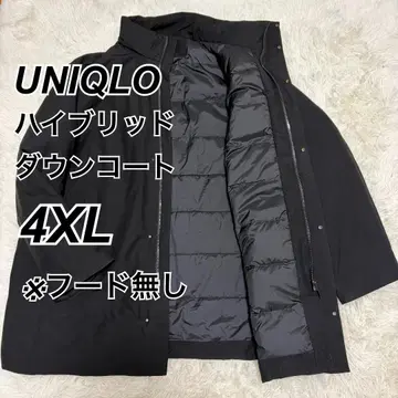 UNIQLO 유니클로 하이브리드 다운 코트 4XL 블랙 후드 결품