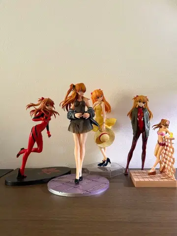 에반게리온 아스카 피규어 5체 세트