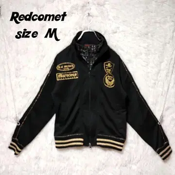 Redcomet 레드코멧 트랙 자켓 골드 라메 스컬 M