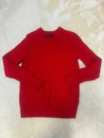 TOMORROWLAND tricot 리브 레드 스웨터