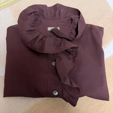 마가렛호웰 프릴 칼라 코튼 셔츠 2021AW