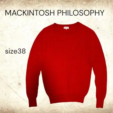 MACKINTOSH PHILOSOPHY 빨간색 니트 여성용 사이즈 38