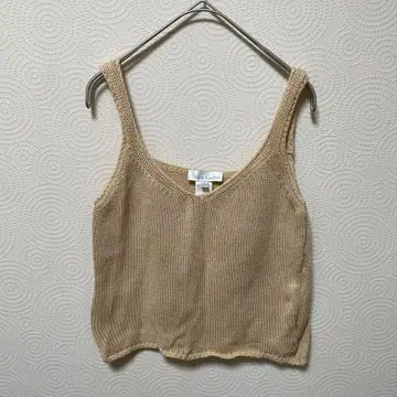 blue e. 블루 레꼬빵 니트 뷔스티에 베이지 이탈리아제 L