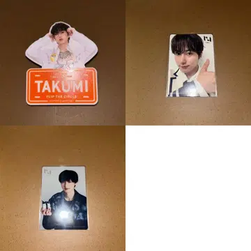 INI 오자키 타쿠미 명찰 트레이딩 카드 세트