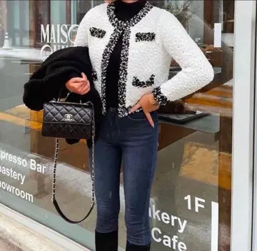 sheller 셰리에 몰 트위드 가디건 자켓