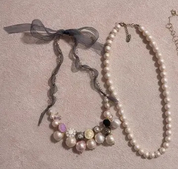 펄 목걸이 3세트 세미 오더