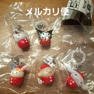 산리오 캐릭터즈 딸기 메지루시 액세서리 세미 컴프