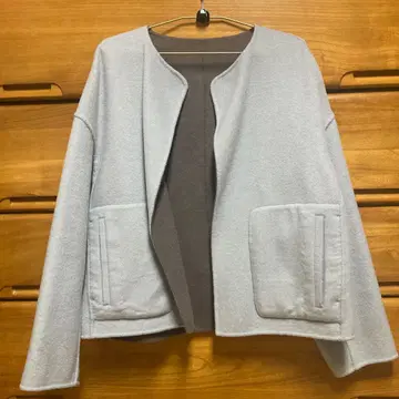 HUMAN WOMAN 휴먼 우먼 리버서블 코트 스카이블루 M 사이즈