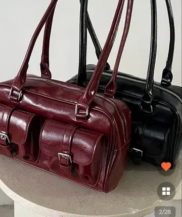 nugu 투 포켓 숄더백