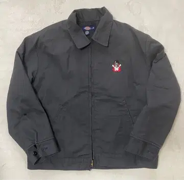 빈티지 dickies 다크 그레이 자수