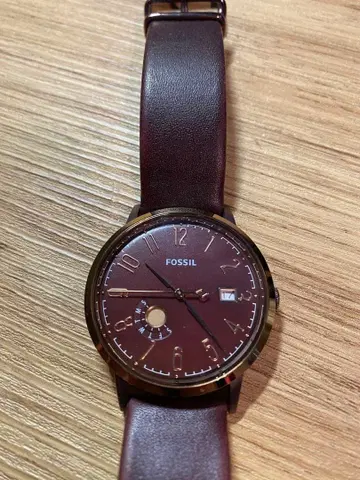 FOSSIL 브라운 가죽 시계